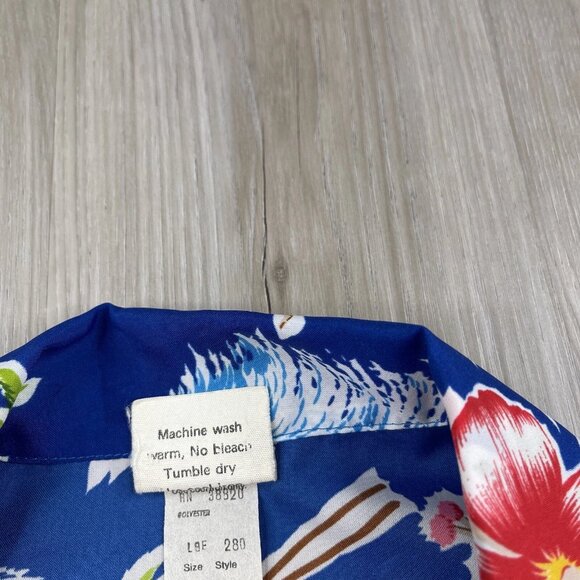 Kailua Hawaiian Button Up Shirt Hula Girl Surfer Men’s Size L Large Hawaii - Picture 8 of 10